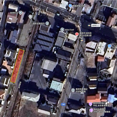 真岡駅近く！線路沿いの40ｍの広告掲載スペース - 真岡市