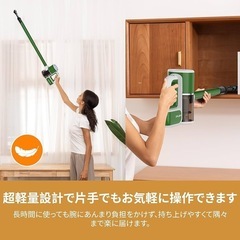 掃除機 コードレス 38000paサイクロン コードレス掃除機 ブラシレス吸引口の画像