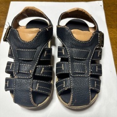 UGG ネイビー レザー サンダル　キッズ　15cm