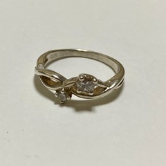 シルバー　ピンキーリングの画像