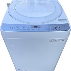 ●洗濯機 SHARP / ES-GE7C-W / 7kg 2019年製