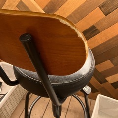【お渡し先決まりました】レバー昇降カフェチェア✨高さ調節＆回転式で万能 の画像
