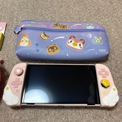 【値下げ】任天堂Switch 有機ELモデル女の子セット（おまけ付）  の画像