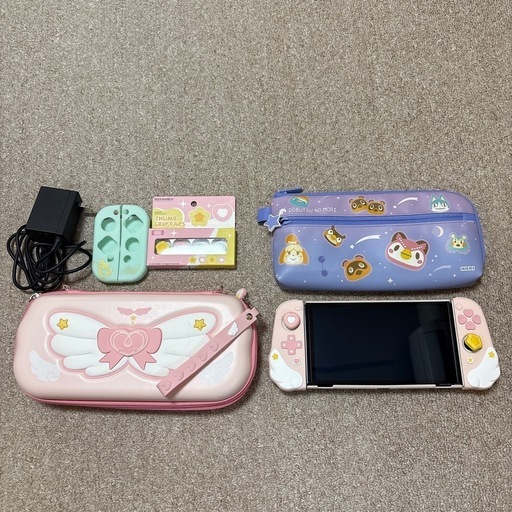 【値下げ】任天堂Switch 有機ELモデル女の子セット（おまけ付）  