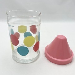【未使用】とんがりフタ付きグラス プラッシーのおまけ レトロでかわいい💕の画像