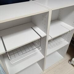 カラーボックス　ホワイト　2こセット