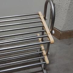 ステンレス❗伸縮❗二段式棚❗の画像