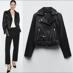 【美品】ZARA ライダースジャケットの画像