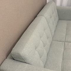 LANDSKRONA ランズクローナ 2人掛けソファ, グンナレド ライトグリーン/ウッドの画像