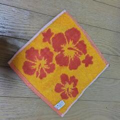 ハイビ柄タオルハンカチ　の画像