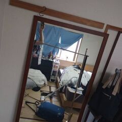 木枠ミラー　姿見
