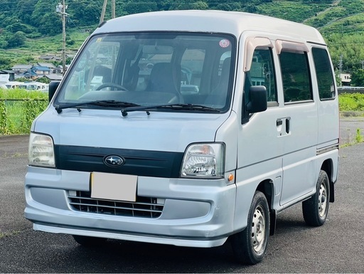 H19年LE-TV2サンバーバントランスポーター 5速マニュアル切替4WDパワー