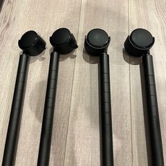 ルミナス ラック パーツ ノワール 黒 ポール 4本 高さ120cm、直径25mmの画像