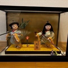 市松人形 ガラスケース入り