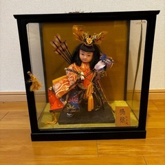 市松人形 ガラスケース付き