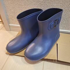 長靴 19.0 19.0cm ネイビー イエロー ケンケンパ レ...