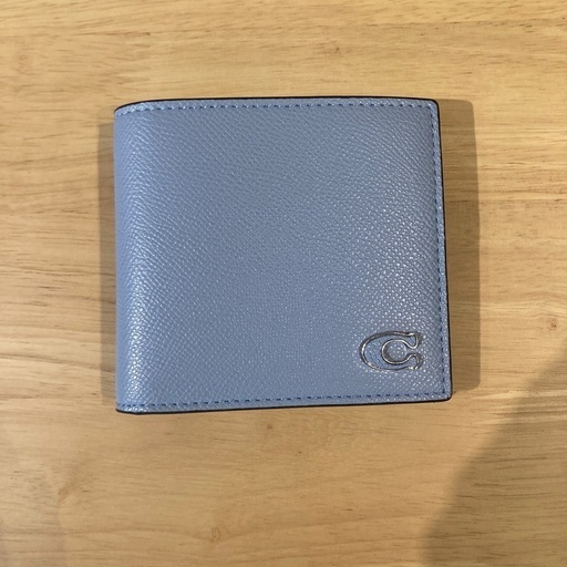 コーチ　コインウォレットブルー2つ折り財布B③【新品未使用】