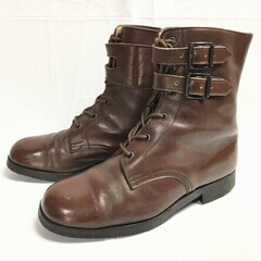 80s-90s?Vintage★高級本革　コマンドブーツ　ビブラ...