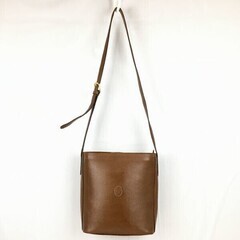 TRUSSARDI/トラサルディ　レザー　ショルダーバッグ　茶/...
