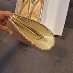 成人式 フォーマル 草履 バッグ セット ぞうり ゴールド 金 和装小物の画像