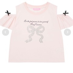 Honey Cinnamon ビジューリボンTシャツ