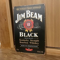 ジムビーム ウイスキー ブリキ看板 アメリカン雑貨
