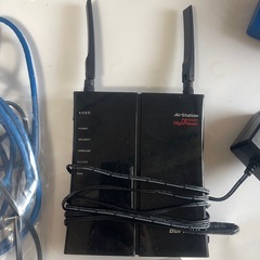 BUFFALO AirStation WZR-HP-G300H 無線LANルーター　コレガ5ポートHUB　動作品の画像