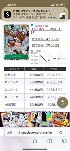 ジュエリーボニーコミックパラレル〔傷なし〕