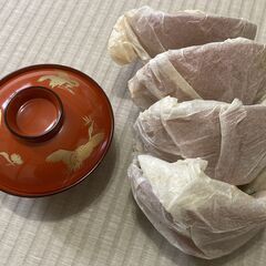 [配送可能] お椀 5個セット（赤）