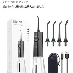 IGYLAR 口腔洗浄器 歯科医 ジェットウォッシャー コードレ...
