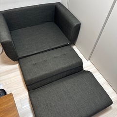 【お譲り先決定】２人がけソファ／ベッドにもなるの画像