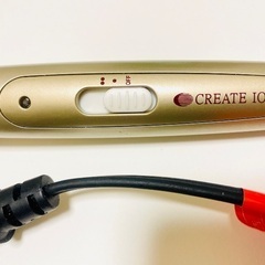 ヘアアイロン  美品  正常作動　クレイツ  ロールブラシアイロン  26mm  色はゴールド  未使用に近いの画像