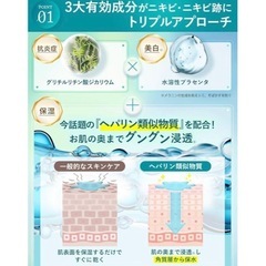 【新品未使用】ニキビ ニキビ跡 プロテクト スキン ケア オールインワン ニキビクリーム 薬用の画像