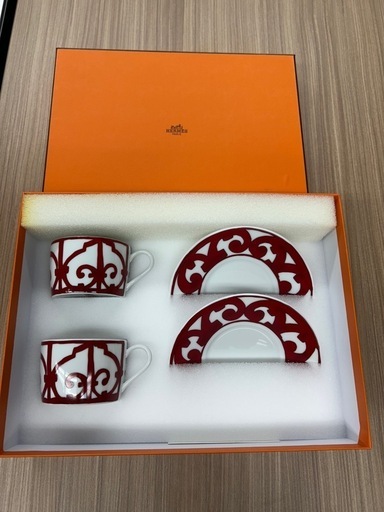 エルメス、カップ、ソーサー、お皿セット