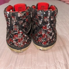 VANS キラキラスパンコール ハイカットスニーカー 24.0cmの画像
