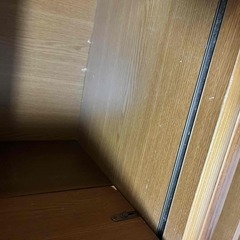 ブラウンの木製書棚　メーカー:小島工芸の画像