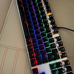 メカニカル ゲーミングキーボード 青軸 Hcman