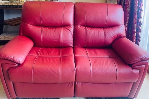 【超美品】本革 電動ソファ 2P ニ人掛