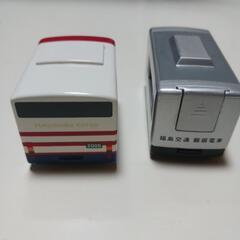 ミニカーセット 福島交通バスと飯坂電車の画像
