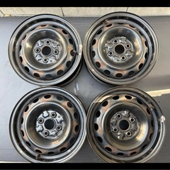 14インチ 6J +48(実測) 鉄チン ４本セット