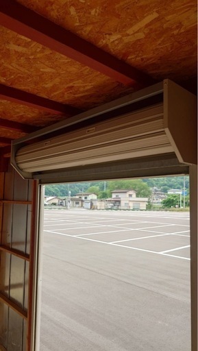 【引取り限定】福島県福島市 美品 2坪シャッターコンテナ スーパーハウス W365xD185xH260 ユニットハウス プレハブ倉庫 