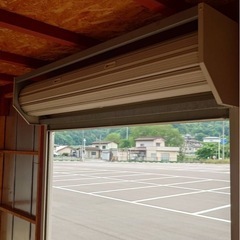 【引取り限定】福島県福島市 美品 2坪シャッターコンテナ スーパーハウス W365xD185xH260 ユニットハウス プレハブ倉庫 kkハウス カナモトの画像
