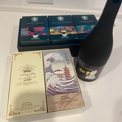 焼酎、スタバドリップコーヒー、ケーキセット