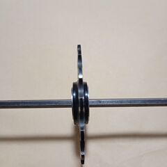 バーナーアルミ製薄歯ビックプーリー　使用感浅め　15T 黒の画像