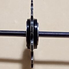 バーナーアルミ製薄歯ビックプーリー　使用感浅め　13T 黒の画像