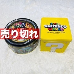 空缶　スーパーニンテンドーワールド 缶ケースセット★ユニバ限定グッズ！  の画像