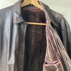 レトロ　革ジャン　Mの画像