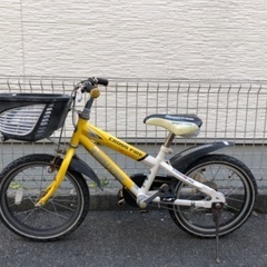 子供用自転車　１6インチ　ブリヂストン　イエローの画像