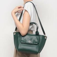 ✨極美品✨LAVIN ランバン グリーン 2wayハンドショルダーバッグの画像