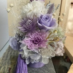 プリザーブドフラワー　仏花の画像